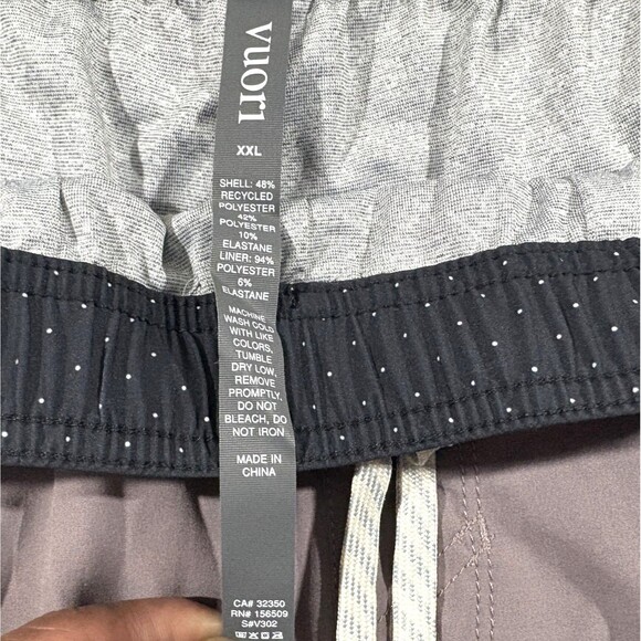 Vuori Kore Short Hazel Purple Mens Performance Lined Gym Shorts Sz 2XL NWT V302 - Picture 6 of 7